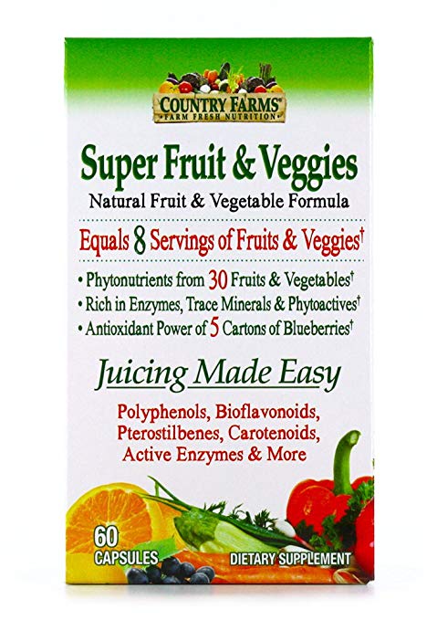 Country Farms Super Fruit and Veggies Capsules Review- Fruit & Vegetable Supplements