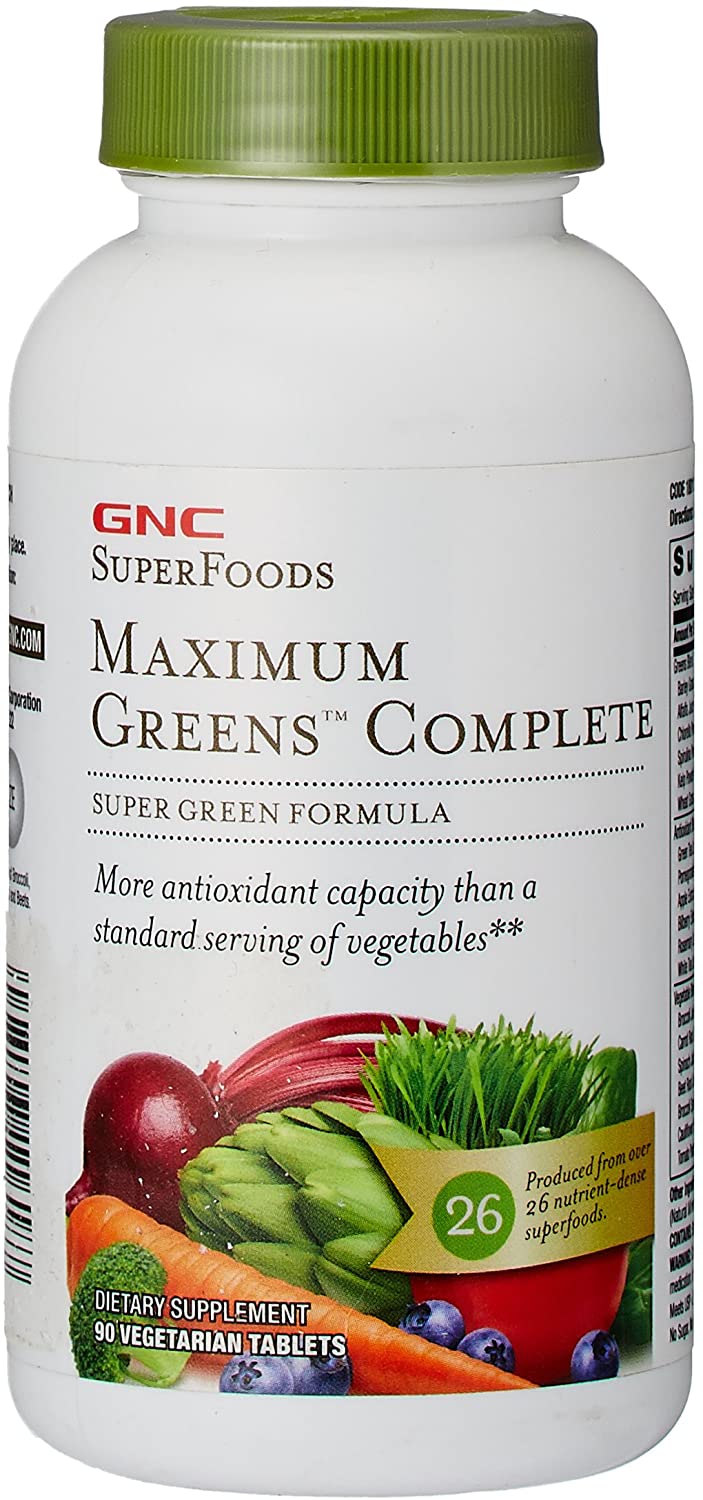 vegetable supplements fruit maximum gnc superfood greens superfoods