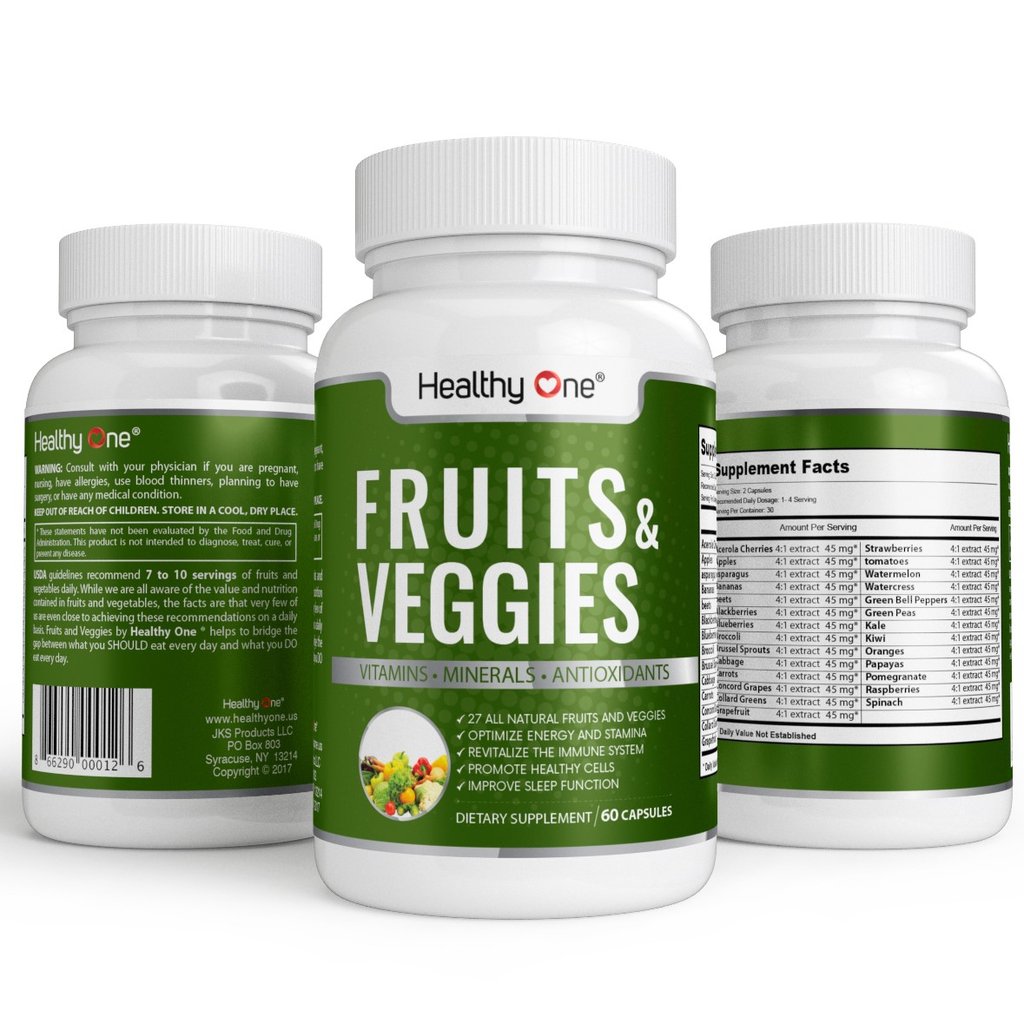 Healthy One - Healthy Fruits and Veggies - Top 10 Fruit and Vegetable Supplements